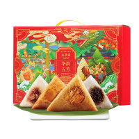 五芳斋 粽子礼盒华韵蛋黄肉粽蜜枣豆沙嘉兴特产 10粽4味1040g