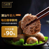 六记雄 潮汕牛筋丸 250g  牛肉含量≥90% 火锅烧烤食材 关东煮 麻辣烫 潮汕牛筋丸250g（高品质牛筋丸）