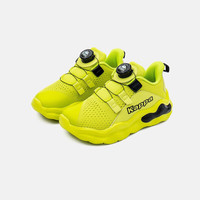 Kappa Kids卡帕童鞋氢风跑鞋2024夏网面中大童男女儿童网鞋运动鞋 绿/黑 单层 34