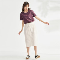 佐丹奴T恤女装纯棉针织猫咪刺绣圆领短袖T恤 05323392 30 晨曦粉 S