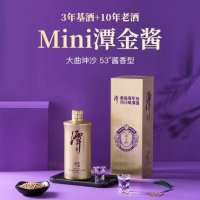 潭酒 2022版mini潭金酱 53%vol 酱香型白酒 100ml 单瓶装