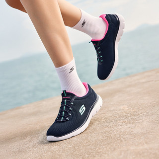 SKECHERS 斯凯奇 男女款一脚蹬轻便缓震运动休闲鞋