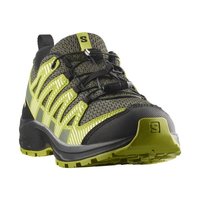 萨洛蒙 XA PRO V8系列儿童深灰绿色/黑色/深柠檬