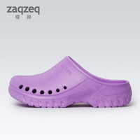 手术室拖鞋女透气防滑医用护士洞洞鞋男医护手术鞋医院医生鞋 卡其色（鞋带） 37