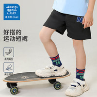 JEANSWEST CLUB 真维斯 休闲 儿童短裤 黑色 140