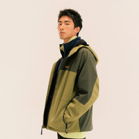 添柏岚(Timberland)冲锋衣男户外防水防风宽松硬壳连帽登山外套A5Z3Y U31 偏大 拍小一码 XL 185/120A