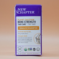 新章 NEW CHAPTER 保税现货美国进口新章有机冰岛海藻钙孕妇中老年人植物钙240粒装