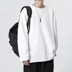 JEANSWEST OUTDOOR 2024精流棉纯色长袖男装 深灰 M