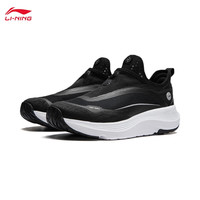 李宁 LI-NINGSOFT GO 2休闲鞋女鞋夏季一脚蹬网面清凉透气反光潮流休闲运动鞋 【1代】黑色 35