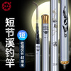 熊火 鱼竿2.1m短节溪流竿碳素钓鱼竿手竿儿童鱼竿便携轻硬白条杆套装