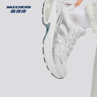 斯凯奇（Skechers）月影鞋2025春老爹鞋银色轻便透气舒适时尚运动鞋 女款-灰色/GRY-177357 40