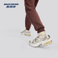 斯凯奇（Skechers）月影鞋2025春老爹鞋银色轻便透气舒适时尚运动鞋 女款-玫瑰金/RSGD-177357 35