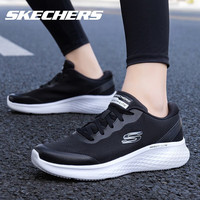 斯凯奇（Skechers）轻奇跑步鞋男女子舒适运动鞋旅游户外减震休闲鞋 白色 894220-BKW 黑色/ 39