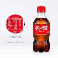 Coca-Cola 可口可乐 瓶装碳酸饮料经典美味 300ml*4瓶