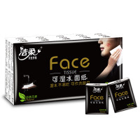洁柔 手帕纸 黑Face加厚4层6片*30包