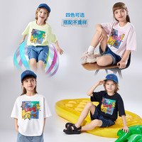 Levi's【漫画食物图案】李维斯儿童短袖男女童T恤夏季透气运动童装 【建议身高98-104cm】