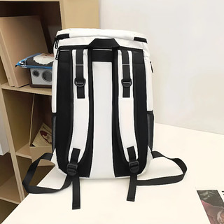 何健弓羽毛球包双肩运动背包网球包健身训练旅行户外独立鞋仓多功能防水 白色