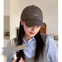 猫人鸭舌帽女春夏季大头围宽檐遮阳显脸小防晒黑色棒球帽子2025男 黑色 均码