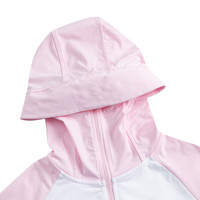 NIKE 3BRAND 耐克童装UPF50防晒连帽凉感皮肤衣2025年夏季轻盈透气外套 樱花粉 160 /76