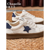 拉夏贝尔(La Chapelle)女鞋百搭小白鞋女秋季2024新款网面透气休闲运动鞋子女