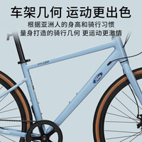 福特 公路自行车YM200蓝图14速 铝合金车架线拉碟刹成人男女款单车