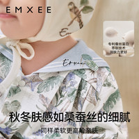 嫚熙（EMXEE）弹力丝麻棉婴儿连体衣宝宝爬服新生儿   【1-2岁，体重9.5-13kg】