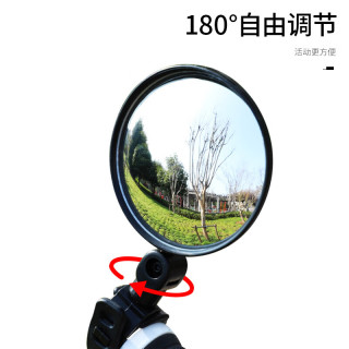 40000KM 自行车硅胶柄后视镜 后视镜 短款