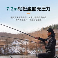 巧渔夫（Skiofishes）龙战极超轻量小综合竿超硬钓鱼竿手竿十大品牌鲫鱼竿3.6m4H28调