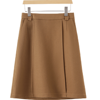 晚白【断码直降】新款半裙休闲短裙高腰小A半身裙【不含腰带】