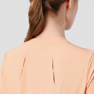 HELLY HANSEN, HH海丽汉森hh25夏款轻户外运动防晒透气圆领T恤 橙色-女 M