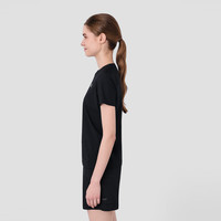 HELLY HANSEN, HH海丽汉森hh25夏款轻户外运动防晒透气圆领T恤 黑色-女 XL