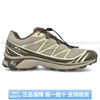 萨洛蒙（Salomon）XT-6 GTX革 防滑耐磨 低帮 户外功能鞋 男女同款 灰棕 40