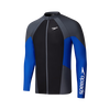 速比涛（Speedo）逐浪系列户外泳装水陆两用温泉度假防晒开衫外套男款 黑/蓝