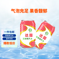 达园 荔枝味汽水碳酸饮料320ml*6瓶