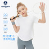 NAVIGARE意大利小帆船女童短袖夏季中大童运动t恤速干薄圆领简约儿童短袖 【高弹速干】