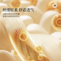 水星家纺被子蚕丝被 100%蚕丝被春秋被子母被抗菌有机蚕丝二合一被四季被 子母被(A类西丰蚕丝+精致刺绣) 200cm×230cm