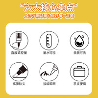 少年伴X锐牌 丙烯马克笔【自营】直液式软头画笔文具涂鸦 36色+5支+1支勾线笔