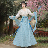 妃亦坊 原创汉服女唐制唐褙子圆领齐腰八破裙日常春夏装