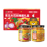 虎邦 X京觅联名东北大花袄礼盒400g下饭菜饭包东北鸡蛋酸菜猪肉酱拌面
