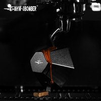 MHW-3BOMBER轰炸机棱镜量杯咖啡萃取杯 双刻度浓缩咖啡量杯 铝合金黑色