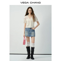VEGA CHANG 镂空 女士毛针织衫