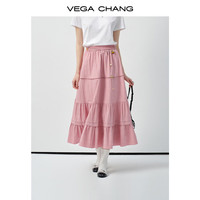 VEGA CHANG半身裙女2025春夏新款多巴胺甜美蛋糕裙时尚百搭长裙子  半裙
