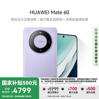 华为 HUAWEI Mate 60 手机 12GB+512GB 南糯紫