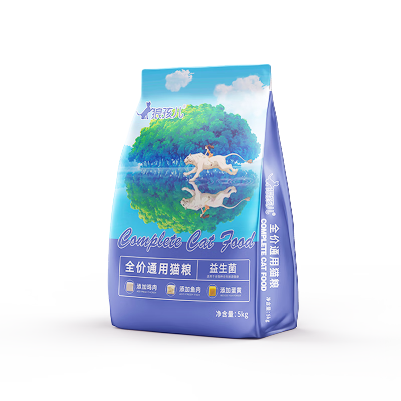 狼孩儿猫粮10斤装成猫幼猫全价主粮英短增肥发腮全阶段通用型天然粮