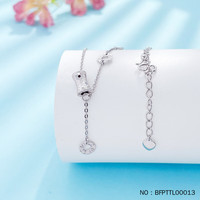 皕宝楼PT950铂金项链女士 流苏白金套链 鱼鳞小蛮腰套链5.87g43.5cm