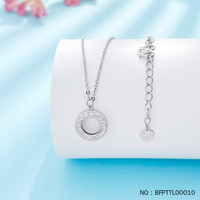 皕宝楼PT950铂金项链女士 流苏白金套链 碎碎冰圆环套链4.62g44.5cm