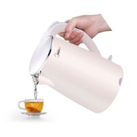 美的 Midea电热水壶MK-HJ1705家用双层防烫304不锈钢1.7L容量开水壶