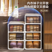霓峰 收纳箱/盒/桶/凳 分层整理 透明设计 多功能存储