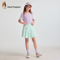 暇步士(Hush Puppies)【速干】童装儿童男女大童2025夏季清新活力撞色罗纹圆领背心 【宽松】