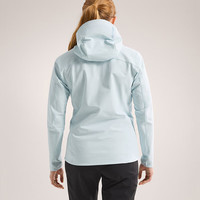 始祖鸟(ARC'TERYX)GAMMA HOODY女款软壳衣休闲户外城市防风透气连帽冲锋衣夹克外套 破晓蓝24HOODY刺绣标 L